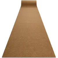Rugsx Paillasson antidérapant pour les mètres courants VIGOR extérieur, intérieur - noix de coco marron 0226 200cm 200x250 cm