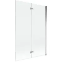 Mexen Mist Pare-douche, 2 ailes, droite, 120 x 150 cm, transparent, chrome - 8A9-120-002-01-00-P