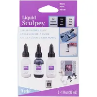 SCULPEY pâte polymère liquide Set de 3 couleurs de base - 1 kit