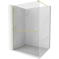 Mexen Kioto+ 70x200cm Walk-in Wall, Gold Brushed