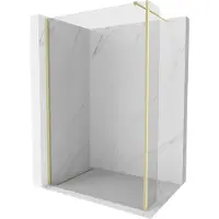 Mexen Kioto Paroi de douche à l'italienne 135x30 cm, profilé or