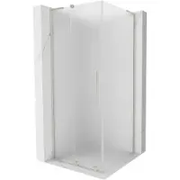 Mexen Velar L Cabine de douche 100x100cm givré Nickel brossé