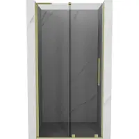 Mexen Velar L porte de douche coulissante 120 cm, graphite, doré brossé - 871-120-003-41-55