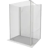 Mexen Kioto Paroi de douche Walk-in 100 x 95 x 30 cm, transparent, nickel brossé - 800-100-095-221-97-00-030
