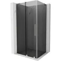 Mexen Velar L 120x70 cm cabine de douche, graphite, nickel brossé