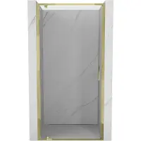Mexen Exo porte de douche pivotante 75 cm, transparentes, dorées - 8181-075-000-50-00