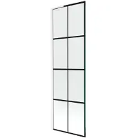 Mexen Next L Paroi pliante pour baignoire à 1 vantail 60 x 150 cm, motif noir, blanc - 895-060-000-03-77-20