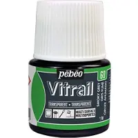 Pebeo Peinture Vitrail - - Gris Fumé - Flacon 45ml - Couleurs vives - Résistance à la lumière