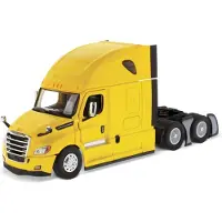 Diecast Masters Freightliner semi-camion | New Cascadia Sleeper Cab Truck Tracteur | Modle de 1:50 Modle l'chelle semi-camions | Modle jaun
