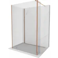 Mexen Kioto Cabine de douche à l'italienne 115 x 100 x 40 cm, transparent, or rose - 800-115-100-221-60-00-040