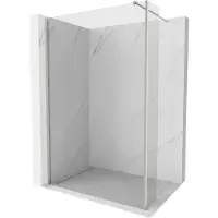 Mexen Kioto Paroi de douche à l'italienne 150 x 30 cm, transparent, nickel brossé - 800-150-212-97-00-030