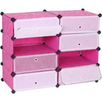 MCW Armoire à chaussures -B66, 8 compartiments