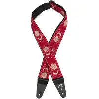 Fender Sangle de guitare American Vintage II Sun Strap, accessoires Dakota Red