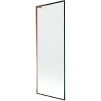 Mexen Next L Pare-bain 1 aile 70 x 150 cm, motif noir, or rose - 895-070-000-03-70-60