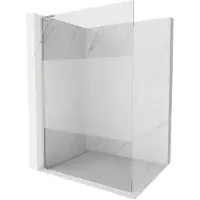 Mexen Kioto L Paroi de douche à l'italienne 100 x 200 cm, transparent/milieux, nickel brossé - 800-100-103-97-35
