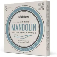 D'Addario EJ73-3D Cordes de mandolines