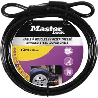 Master Lock Masterlock 49EURD Schlaufenkabel aus geflochtenem Stahl 49EURD