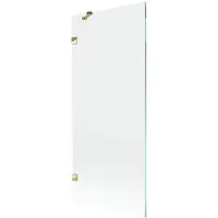 Mexen Lunar Paroi pliante pour baignoire 1 aile 80 x 150 cm, transparent, or - 897-080-000-50-00