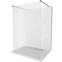 Mexen Kioto paroi de douche autonome 120 x 200 cm, verre trempé 8 mm, gun metal - 800-120-002-95-09