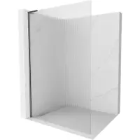 Mexen Mur de douche Kioto L Walk-in 80 x 200 cm, finition mate, gris acier brossé - 800-080-103-66-09