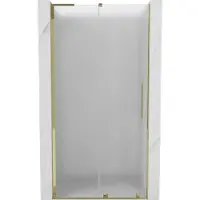 Mexen Porte de douche Velar L 110 cm, givrée, profilé or