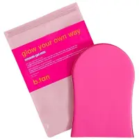 B.tan Gel Body Self Tanning Mitt | Glow Your Way Smooth Gel Mitt - Sunless Tan Gel Applicateur Glove Streak Free Meme application double face reu