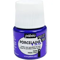 Pebeo Peinture sur Porcelaine - Pébéo - Parme - 150C - 45 ml - Résistante au lave-vaisselle