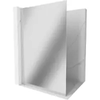 Mexen Kioto L Paroi de douche à l'italienne 80 x 200 cm, miroir, chrome - 800-080-103-01-50