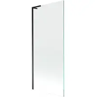 Mexen Next L Paroi pliante pour baignoire à 1 volet 80 x 150 cm, transparent, noir - 895-080-000-03-00-70