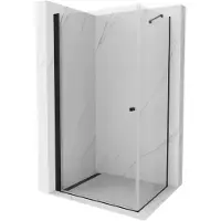 Mexen Pretoria Paroi de douche basculante 100 x 70 cm, transparente, noire - 852-100-070-70-00
