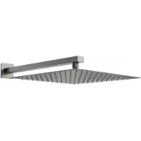 Mexen Tête de douche carrée Slim - pluie 25 x 25 cm + bras de douche, graphite (79125112-66)