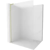 Mexen Kioto L paroi de douche Walk-in 110 x 200 cm, verre givré, doré brossé - 800-110-103-55-30