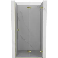 Mexen Lunar-F Porte de douche pliante droite 80 cm, transparent, or - 836-080-000-50-00-P