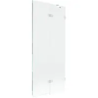 Mexen Lunar Paroi de douche à 2 panneaux, droite 80 x 150 cm, transparent, blanc - 897-080-100-20-00-P
