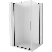 Mexen Velar L Cabine de douche coulissante 90 x 75 cm, satinée, noire - 871-090-075-33-70