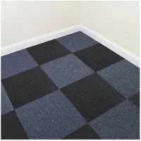 MonsterShop 20 x Dalles de moquette noir anthracite 5m2 Revêtement de sol commercial gris de qualité supérieure