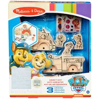 Melissa & Doug Kit d'artisanat de vhicules en bois PAW Patrol - 3 dcorez vos propres vhicules 3 figurines de jeu