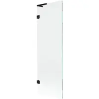 Mexen Lunar L Paroi pliante pour baignoire à 1 volet 60 x 150 cm, transparent, noir - 897L-060-000-70-00