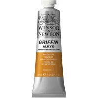 Winsor & Newton Griffin Alkyd Paint huile de schage rapide 37 ml (1,25 oz) Tube brut Sienna