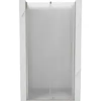 Mexen Porte de douche coulissante Velar 110 cm, givrée, nickel brossé - 871-110-000-31-97