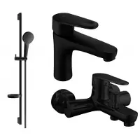 Mexen Kama DS05 set de baignoire, Noir - 72503DS05-70