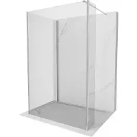 Mexen Kioto Duschwand Walk-in 135 x 110 x 30 cm, transparent, chrom - 800-135-110-221-01-00-030