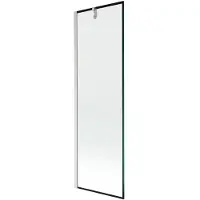 Mexen Next Paroi de douche à 1 volet 60 x 150 cm, motif noir, nickel brossé - 895-060-000-00-70-97