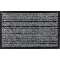 Rugsx Paillasson antidérapant pour les mètres courants DURA 2862 extérieur, intérieur, sur caoutchouc - gris 40x60 cm