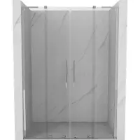 Mexen Velar L Duo porte de douche coulissantes 140 cm, transparent, chromé - 871-140-003-02-01