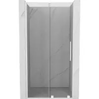 Mexen Velar L Porte de douche coulissante 100 cm, transparente, blanche - 871-100-003-01-20