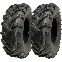 Parnells 25x8.00-12 ATV Quad Tyres 6ply 14psi Wanda P377 Road Legal Tires 65J (Set of 2)