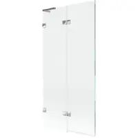 Mexen Lunar L Badewannen-Faltwand 2teilig links 90 x 150 cm, transparent, Chrom - 897L-090-100-01-00-L