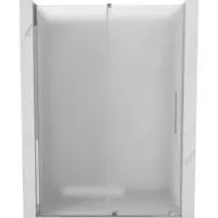 Mexen Porte de douche coulissante Velar 160 cm, givrée, chromée - 871-160-000-31-01