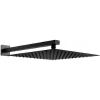 Mexen Tête de douche carrée Slim - Pluie 25 x 25 cm + bras de douche, noir (79125112-70)